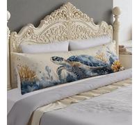 Federe Cuscini 40x145 cm Marina Federe Animale Cuscino per Dormire Sul Sianco 145cm Supporto Gravidanza, Riposo Notturno Cuscino Lungo on Chiusura Lampo, Cuscini per Il Vorpo e Maternità O-1023