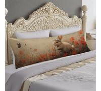 Federe Cuscini 40x145 cm Rosso Federe Crema Cuscino per Dormire Sul Sianco 145cm Supporto Gravidanza per Il Riposo Notturno Cuscino Lungo on Chiusura Lampo, Cuscini per Il Vorpo e Maternità O-1173