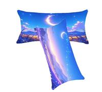 Federe Cuscini 40x60cm Blu Federa Cuscino Paesaggio Copricuscini Decorativi Lino Cuscini per Divano Set di 2 Stampa Fronte-Retro Morbido e Confortevole per Decorazioni Mobili e Regali di Feste C0C358