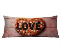 Federe Cuscini 50 x 150 cm Arancia Federe Cuscino Letto Amore Cuscini per Divano Lino con Cerniera Invisibile, Migliorare la Qualità del Sonno Copricuscini per Moderno Arredamento Casa Letto B-3552