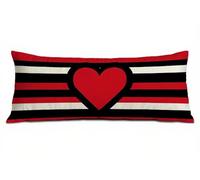 Federe Cuscini 50 x 150 cm Banda Federe Cuscino Letto Amore Cuscini per Divano Lino con Cerniera Invisibile, Migliorare la Qualità del Sonno Copricuscini per Moderno Arredamento Casa Letto B-5301