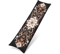 Federe Cuscini 50 x 150 cm Boemia Federe Cuscino Letto Europa settentrionale Motivo, Impermeabili Velluto Copricuscini Migliorare la Qualità del Sonno Cuscino, per Letto Divano, Regalo Donna,Model1633