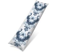 Federe Cuscini 50 x 150 cm Grigio Federe Cuscino Letto Europa settentrionale Motivo, Impermeabili Velluto Copricuscini Migliorare la Qualità del Sonno Cuscino, per Letto Divano, Regalo Donna,Model1723