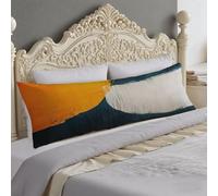 Federe Cuscini 50x150 cm Arancia Federe Beige Cuscino per Dormire Sul Sianco 150cm Supporto Gravidanza per Il Riposo Notturno Cuscino Lungo on Chiusura Lampo, Cuscini per Il Vorpo e Maternità O-963