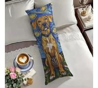 Federe Cuscini 50x150 cm Cane Federe Animale Cuscino per Dormire Sul Sianco 150cm Supporto Gravidanza per Il Riposo Notturno Cuscino Lungo on Chiusura Lampo, Cuscini per Il Vorpo e Maternità O-1977