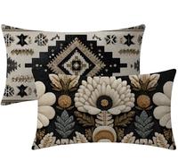 Federe Cuscini 50x30cm tinta unita Cuscini per Divano Europa settentrionale Velluto Copricuscini Decorativi Set da 2 Rettangolari Copricuscini Doppia Faccia Stampa Motivo per Autunno Room Decor W1-725