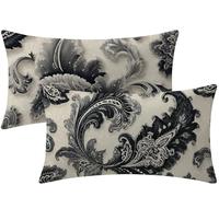 Federe Cuscini 80x50CM tinta unita Cuscini per Divano Europa settentrionale Velluto Copricuscini Decorativi Set da 2 Rettangolari Copricuscini Doppia Faccia Stampa Motivo per Autunno Room Decor W1-679