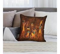 Federe Cuscini Ancient Egyptian Gods 45X45Cm Federe Confezione Cerniera Invisibile Traspirante Fodera per Cuscino per Divano Interni Esterno