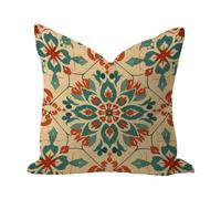 Federe Cuscini And Tan Geometric Ikat Modern Modern Art Minimalist Geometric Federa Lavabile Cuscino Decorativo Colorate Copricuscini per Ufficio Soggiorno Camera 45X45CM