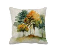 Federe Cuscini Autunno 50x50 cm Cuscini per Divano Albero Copricuscini per Divani Impermeabili, Linoi Cushion Covers per Camera da letto Soggiorno Giardino Balcone Patio Decor Regalo, Set di 1 2B-913