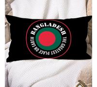 Federe Cuscini Bangladesh Flag The Greatest Place On Earth Holiday Flags Copricuscini Lavabile Cuscino Decorativo Moderno Copricuscino per Ufficio Balcone Soggiorno 40X60CM