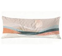 Federe Cuscini Beige Cuscino per Dormire Sul Fianco 40 x 145 cm Cuscini Lungo, Semplice Cuscino Gravidanza con Chiusura Lampo Nascosta Body Pillow per Dormire sul Fianco e Regali Natale J0-121