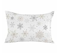 Federe Cuscini Christmas Snowflakes Modern Xmas Winter Minimalist Copricuscino Lavabile Federa Moderno Cuscino Decorativo per Home Balcone Ufficio 40X60CM