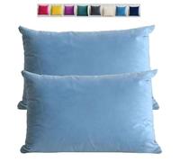Federe Cuscini Copricuscini in Velluto per Divano Federe Cuscini per Camera da Letto Decorativi Fodere per Cuscino Divano Letto Set 2 Copricuscino Decorazione Federe per Divano letto(Light Blue,70x90