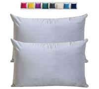 Federe Cuscini Copricuscini in Velluto per Divano Federe Cuscini per Camera da Letto Decorativi Fodere per Cuscino Divano Letto Set 2 Copricuscino Decorazione Federe per Divano letto(White Grey,50x80