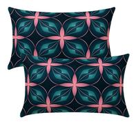 Federe Cuscini Divano 20x30 cm Set di 2 Federa Cuscino Moderno Copri Cuscini per Divano Fiori Geometrici Fodere Cuscino Decorativi Copricuscino Decorazioni per la Casa con Cerniera Nascosta -SC527