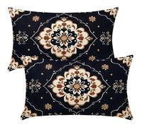 Federe Cuscini Divano 20x30 cm Set di 2 Federa Cuscino Retrò Copri Cuscini per Divano Boho Fodere Cuscino Decorativi Copricuscino per Camera da Letto Soggiorno Balcone con Cerniera Nascosta -SC539