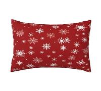 Federe Cuscini Divano 30 X 50 cm Set di 2 Cuscini per Divano Albero di Natale, Rosso Copri Cuscini per Divano, Cuscini Decorativi Morbida, Federe Cuscino, per Soggiorno Divano e Camera da Letto,M300