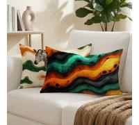 Federe Cuscini Divano 30x50 cm Set di 2 Colore Cuscini da Esterno Impermeabili Rettangolari, Zebra Decorativi Copricuscini in Velluto Cuscino Divano, per Estate Giardino Soggiorno Letto K-8918