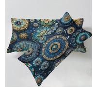 Federe Cuscini Divano 30x50cm Blu Navy Federa Cuscino Europa Settentrionale Copricuscini, Velluto Cuscini per Divano Set di 2 Stampa Fronte-Retro Facile da Pulire per Divano Letto Decorativi C0C939