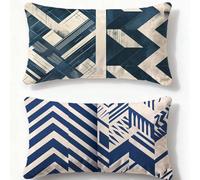 Federe Cuscini Divano 30x50cm Cuscini per Divano Colore Set di 2 Velluto Federe Europa Settentrionale,2026 Nuovo Rettangolari Stampata Fronte-retro Cuscino per Decorazione Inverno Camera Letto O-132U