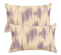 Federe Cuscini Divano 35x55 cm Set di 2 Federa Cuscino Linee Viola Copri Cuscini per Divano Retrò Astratto Fodere Cuscino Decorativi Copricuscino Decorazioni per la Casa con Cerniera Nascosta -SC515
