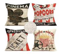 Federe Cuscini Divano 40 x 40 Nordic Cuscini da Esterno Set di 4 Travel Cuscini per Divano Impermeabile Lino Federe Cuscino Decorativo, Quadrate Copricuscino Divano per Giardino Patio Arredo CasaY336