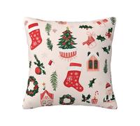 Federe Cuscini Divano 40 X 40 Stile Natale Federe Cuscini Divano,copricuscino in Lino Cusciniper Divani,Tessuto Morbido,Divano Federa Sofá,Dormitorio,Balcón,Jardín