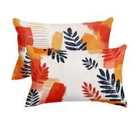 Federe Cuscini Divano 40x70 2 Pezzi, Arancia Copri Cuscini per Divano Esterno, Rettangolari Copricuscino Impermeabile in Lino, Fodera Cuscino Decorativo per Regalo Donna, Decor Casa, (Pianta) -3480