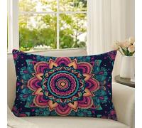 Federe Cuscini Divano 40x70 cm Viola Cuscini per Divano Set di 1 Copricuscini Mandala Velluto Doppio Lato Motivo Cuscino Esterno per Giardino Soggiorno Camera da Letto Balcone Sedia Decorare 1D#76