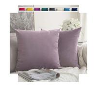Federe Cuscini Divano 40x70 Copricuscino 50x70 Federe per Cuscino 40x60 per Divano Set 2 Copricuscini letto Matrimoniale con Cerniera Federe Cuscino Federa Cotone e Poliestere(Light Purple,30x50 cm 12
