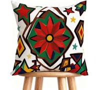 Federe Cuscini Divano 45 x 45 cm Cuscino Esterno Flower Decorativi Copricuscini Lino per Casa Decorazioni Pianta 2-AX295