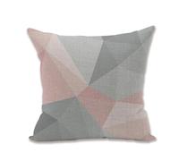 Federe Cuscini Divano 50X50 Grigio Rosa Cuscini In Lino Cusciniper Divani,Tessuto Morbido Anallergico Antiacaro Decorazioni Camera Da Letto Cuscini Per Divano,Copricuscino