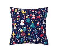 Federe Cuscini Divano 50X50 Natale Federe Cuscini Divano,copricuscino in Lino Cusciniper Divani,Tessuto Morbido,Divano Federa Sofá,Dormitorio,Balcón,Jardín