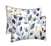 Federe Cuscini Divano 50x60 cm Blu Copricuscini Decorativi Semplicità Rettangolari Federe Cuscini Set da 2 Morbido Peluche Corto Copricuscini Divano per Home Sedia Camera da Letto Arredo Regalo h-365