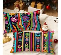 Federe Cuscini Divano 50x70 cm Floreale Cuscini Divano Set di 2 Copricuscini Africa Doppio Lato Motivo Velluto Copricuscini Divano per Autunno Decorativi per Soggiorno Camera da Letto Giardino 3m-8