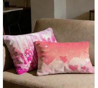 Federe Cuscini Divano 50x70 Set di 2 Cuscini Rosa Velluto Cuscino Divano Amore,2026 Nuovo Rettangolo Con Cerniera Invisibile Federa Cuscino per Casa Decorative Soggiorno Camera da Letto Sedia O-704C