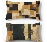 Federe Cuscini Divano 50x70cm Cuscini per Divano Colore Set di 2 Velluto Federe Europa Settentrionale,2026 Nuovo Rettangolari Stampata Fronte-retro Cuscino per Decorazione Inverno Camera Letto O-10U