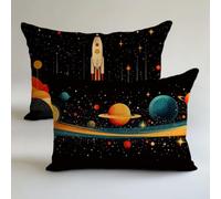 Federe Cuscini Divano 50x70cm Nero Copricuscini Divano Geometria Lino Impermeabile Traspirante Set di 2 Pezzi con La Cerniera Invisibile,Decorazioni Regalo Sedia,Arredo Esterno,Camera da Letto L-L1857
