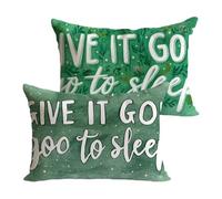 Federe Cuscini Divano 50x70cm Verde Salvia Copricuscini Divano Lascia Fare A Dio Cuscini per Lino Impermeabile con La Cerniera Invisibile，Sedia Terrazza Camera da Letto Decor Regalo，Set di 2 Y-P345