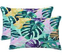 Federe Cuscini Divano 50x90 cm, Set di 2 Cuscini Tropicale Federe Cuscino Decorativi Motivo, Rettangolare Copri Cuscino Divano Stampa a Due Lati Fodere per Camera Letto da Soggiorno Stile Nordico m666