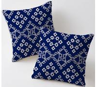 Federe Cuscini Divano 70x70 cm Marina Cuscini Divano Set da 2 Lino Copricuscini Quadrato Decorativi Federe Cuscino Letto Bohémien Doppia Faccia Stampa per Home Sedia Camera da Letto Arredo C-445