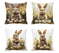 Federe Cuscini Divano 70x70cm Animale Cuscini da Esterno Copricuscini Divano Coniglio Copri Cuscino Letto Decorativi per Divani Velluto Set da 4 Pezzi Square Federe Cuscino Cerniera Invisibile g-10392