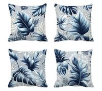 Federe Cuscini Divano 70x70cm Uovo d'anatra Cuscini da Esterno Copricuscini Divano Foglie Copri Cuscino Letto Decorativi per Divani Velluto Set 4 Pezzi Square Federe Cuscino Cerniera Invisibile g-8523