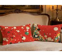 Federe Cuscini Divano 70x90cm Cuscini per Divano Rosso 2 Pezzi Rettangolo Federa Cuscino Nordico,2026 Nuovocon Velluto Stampa Fronte Retro Pillow per Soggiorno Camera Letto Panca Decorazione O-598B