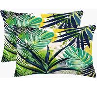Federe Cuscini Divano 80x100 cm,Set di 2 Cuscini Verde Salvia Federe Cuscino Decorativi Motivo,Rettangolare Copri Cuscino Divano con Invisibile,Fodere per Camera Letto da Soggiorno Stile Nordico m716