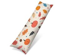 Federe Cuscini Divano Lungo 50 x 150 cm in Velluto Morbido, Crema Cuscini per Divano con Cerniera a Scomparsa, Decorativo Federa per Cuscino Grande per Soggiorno Camera da Letto, Zucca 1 Pezzo f0-376