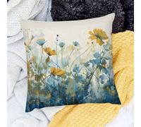 Federe Cuscini Divano Square Flower Set of 2 Quadrate Fodere Cuscini Decorativi per
