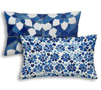 Federe Cuscini Esterno Impermeabile 40x80 Blu Set di 2 Federe Cuscini Scandinavia Decorativi per Divano Copricuscino Impermeabile Copricuscini Rettangolari Esterno per Giardino Terrazza Cortile -7730