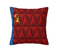 Federe Cuscini Flag of The Russian Soviet Federative Socialist Republic with Polygon Effect Federa Decorazione Copricuscino Lavabile Copricuscini per Divano Camera Ufficio 45X45CM